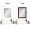 Amanti Art Mirror Makeover Bathroom Mirror Frame Border Kit - Fully Assembled Peel and Stick Frame - Mirror NOT Included - Wildwood Brown Narrow Trim